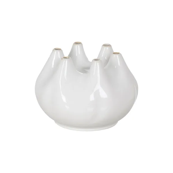 Vaas Valge Keraamiline 24,5 x 24,5 x 18 cm