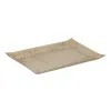 Декоративный поднос Бежевый Позолоченный 36 x 23 x 2 cm
