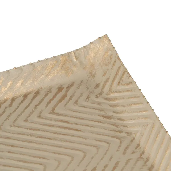 Декоративный поднос Бежевый Позолоченный 36 x 23 x 2 cm