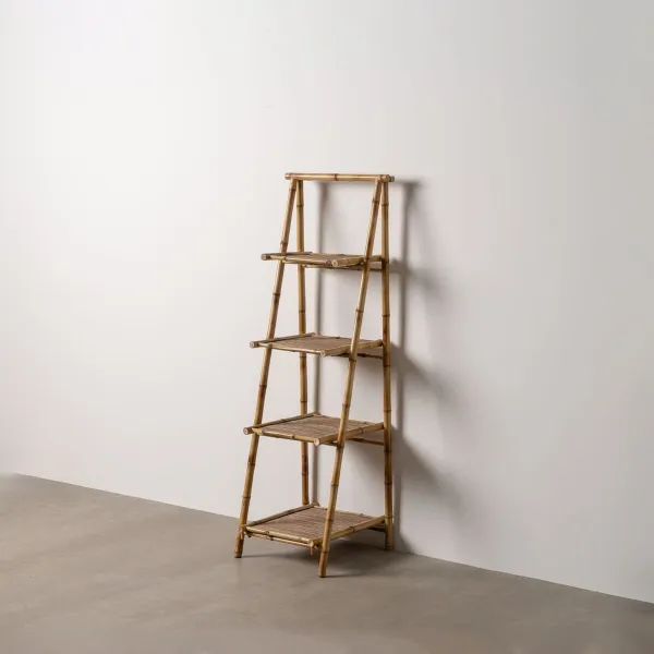 Shelves Beige Bamboo 48 x 50 x 152 cm