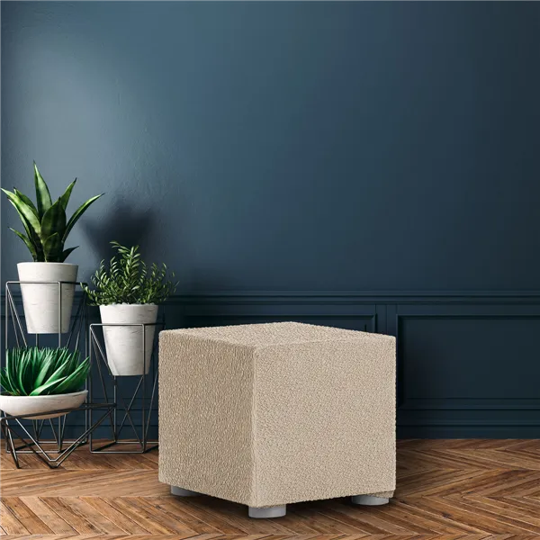 Pouffe cover Eysa ROC Beige 65 x 65 x 65 cm