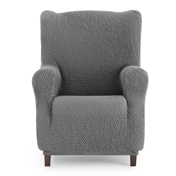 Wingback chair cover Eysa THOR Dark grey 80 x 110 x 90 cm