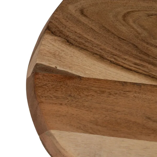 Side table Black Natural 35 x 35 x 60 cm