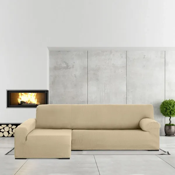 Left long arm chaise longue cover Eysa ULISES Beige 170 x 110 x 310 cm