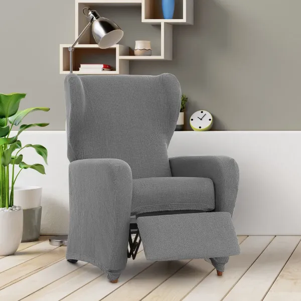 Slipcover for armchair with separate legs Eysa ULISES Grey 90 x 100 x 75 cm