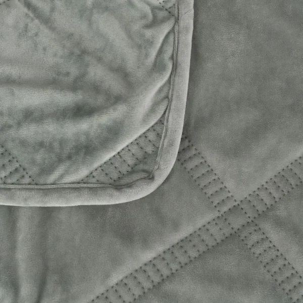 Gultas pārklājs (sega) Zaļš 230 x 1 x 260 cm