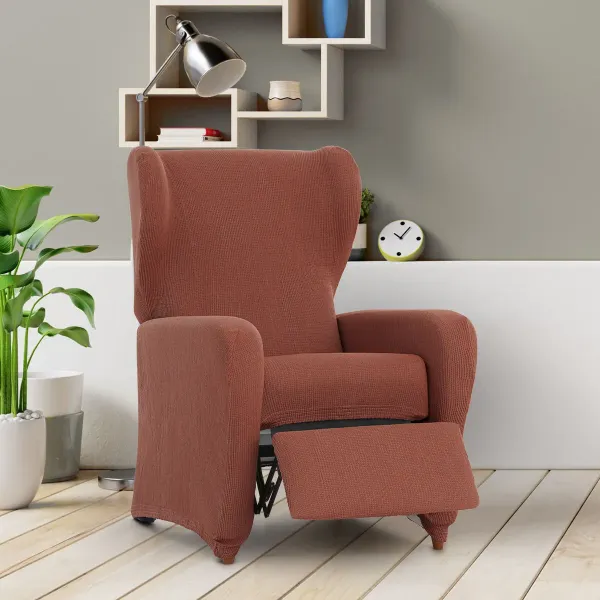 Slipcover for armchair with separate legs Eysa ULISES Brown 90 x 100 x 75 cm