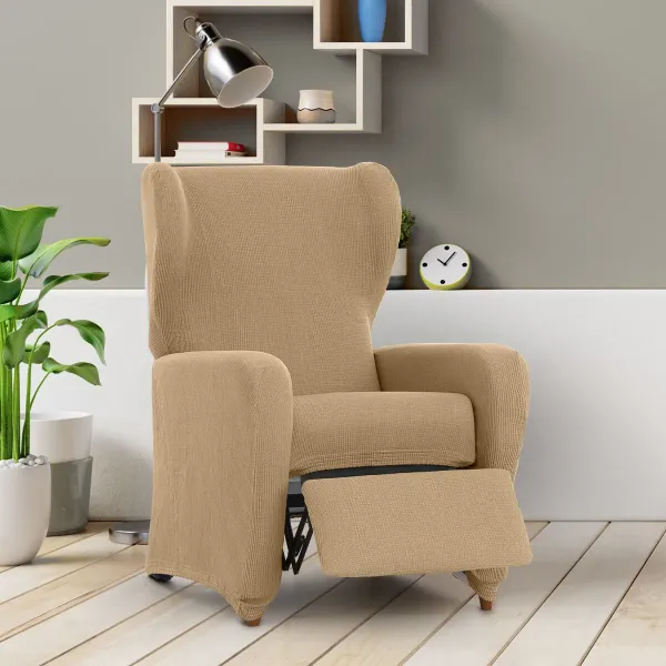 Slipcover for armchair with separate legs Eysa ULISES Beige 90 x 100 x 75 cm