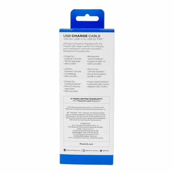 USB A to USB-C Cable Powera 1516957-01 Black 3 m