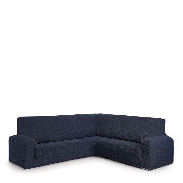 Sofa Cover Eysa ROC Blue 110 x 120 x 450 cm Corner-cupboard