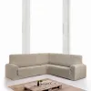 Sofa Cover Eysa ROC Beige 110 x 120 x 600 cm Corner-cupboard