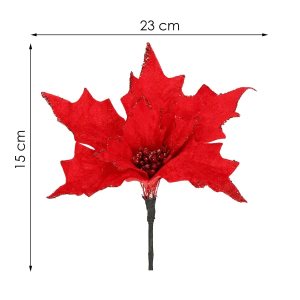 CA0721 JÕULUKORNAMENT "POINSETTIA"