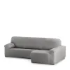 Right short arm chaise longue cover Eysa ROC Light grey 180 x 120 x 360 cm