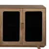 Sideboard BURNIE Black Natural Crystal Mango wood 162 x 41 x 83 cm