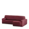 Right short arm chaise longue cover Eysa ROC Tile Dark Red 180 x 120 x 360 cm