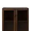 Spintelė Ruda Stiklas Mango mediena 80 x 40 x 100 cm