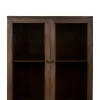 Display Stand Brown Crystal Mango wood 80 x 40 x 140 cm