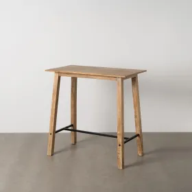 Stalas Juoda Natūralus 110 x 60 x 110 cm
