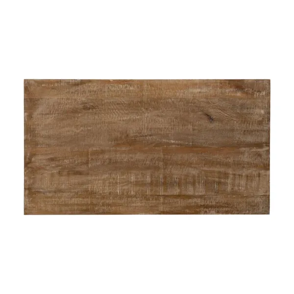 Stalas Juoda Natūralus 110 x 60 x 110 cm