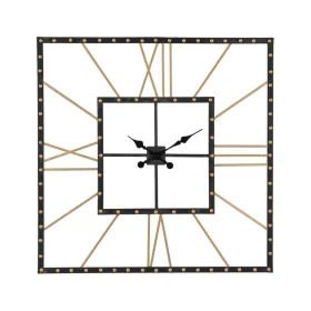 Sienas pulkstenis Melns Bronza Dzelzs 80 x 3,5 x 80 cm