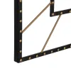 Настенное часы Чёрный Позолоченный Железо 80 x 3,5 x 80 cm