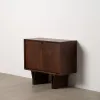 Вспомогательная мебель Коричневый древесина акации 90 x 40 x 80 cm