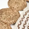 Carpet NATUR V White Natural 90 x 90 x 1 cm