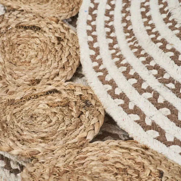 Carpet NATUR V White Natural 90 x 90 x 1 cm