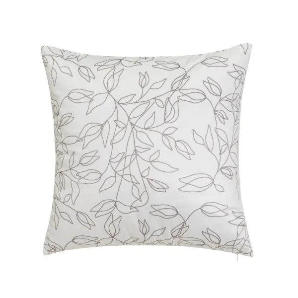 Cushion BELLS Grey Printed Velvet 45 x 10 x 45 cm