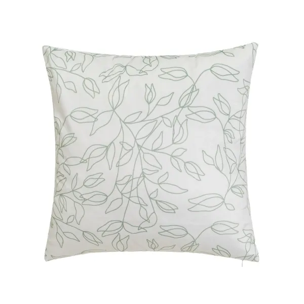Cushion BELLS Green Printed Velvet 45 x 10 x 45 cm
