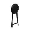 taburete Melns Poliuretāns PVC Dzelzs 30 x 30 x 45 cm