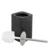 Toilet Brush Black Ceramic 11 x 11 x 33 cm