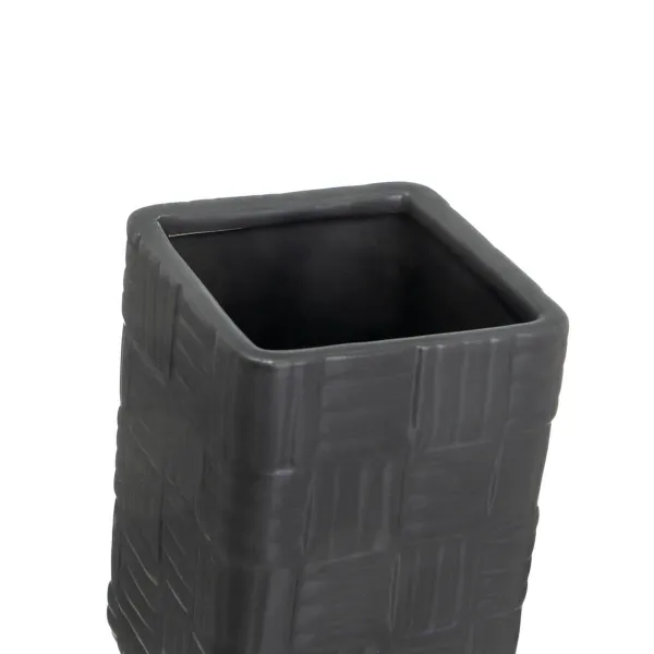 Bath Set Black Ceramic 14 x 10 x 20 cm