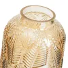 Vase Amber Glass 15 x 15 x 20 cm