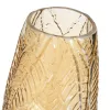 Vase Amber Glass 17 x 17 x 26 cm