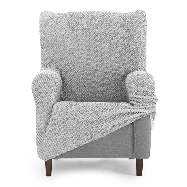 Wingback chair cover Eysa THOR Grey 80 x 110 x 90 cm