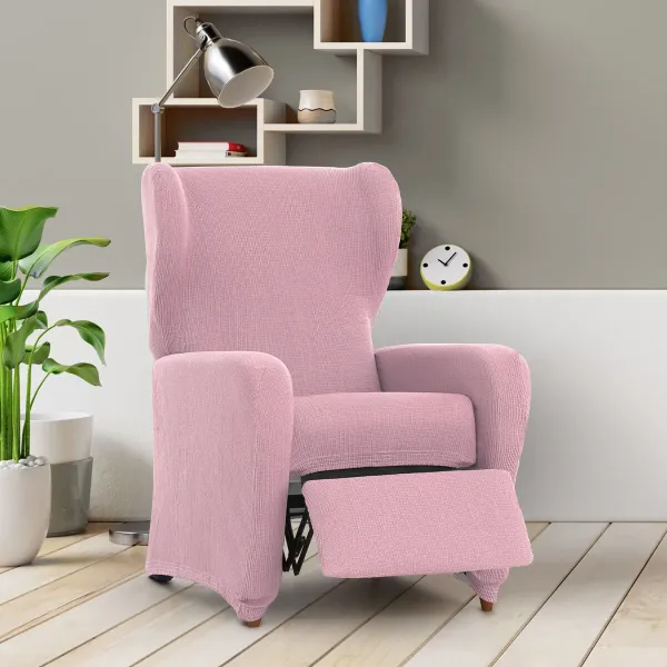 Slipcover for armchair with separate legs Eysa ULISES Pink 90 x 100 x 75 cm