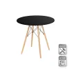 Galds Melns Dabisks 80 x 80 x 75 cm