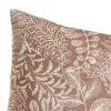 Cushion EDÉN White Beige Printed Velvet 45 x 8 x 45 cm