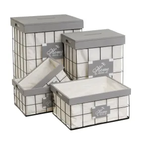 Skalbinių krepšys Pilka Poliesteris Geležis Medžio MDF 800 ml 2 L 3 L 6 L 1,2 L 42 x 31 x 54 cm