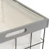 Veļas Grozs Pelēks Poliesters Dzelzs Koks MDF 800 ml 2 L 3 L 6 L 1,2 L 42 x 31 x 54 cm