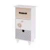 Jewelry box LEAVES White Grey Natural MDF Wood 17 x 11 x 31 cm