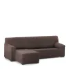 Right short arm chaise longue cover Eysa ROC Brown 120 x 120 x 360 cm