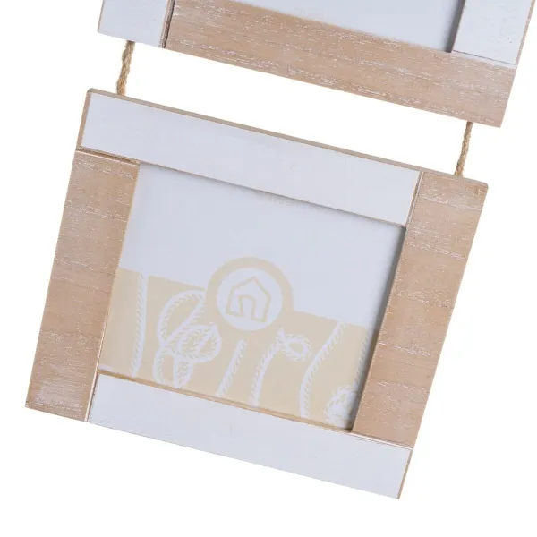 Фото рамка Белый Натуральный Деревянный MDF