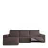 Right short arm chaise longue cover Eysa ROC Brown 120 x 120 x 360 cm