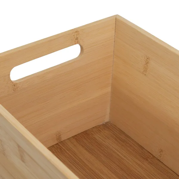 Универсальная корзина Натуральный Бамбук Деревянный MDF 7 L 30 x 20 x 13 cm