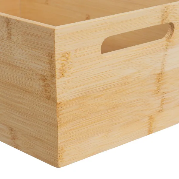 Универсальная корзина Натуральный Бамбук Деревянный MDF 7 L 30 x 20 x 13 cm