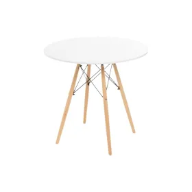 Stalas Balta Natūralus 80 x 80 x 74 cm