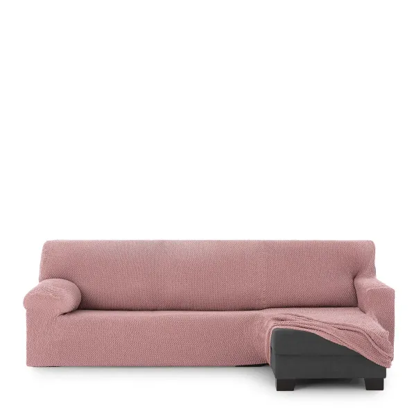 Right short arm chaise longue cover Eysa THOR Pink 110 x 110 x 310 cm