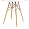 Table White Natural 80 x 80 x 74 cm